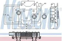 Радиатор масляный MВ SPRINTER W901-905/VITO I W 638 (пр-во Nissens)