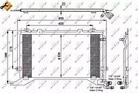 Конденсатор NRF 35240, кондиционер EASY FIT для MERCEDES-BENZ E-CLASS (W210)