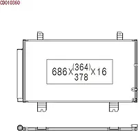 Радиатор кондиционера Koyorad CD010360
