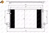 Конденсатор NRF 35628, кондиционер EASY FIT для TOYOTA AVENSIS (_T25_)