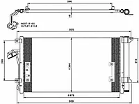Конденсатор кондиционера AUDI Q7/PORSCHE Cayenne 02- (пр-во NRF)