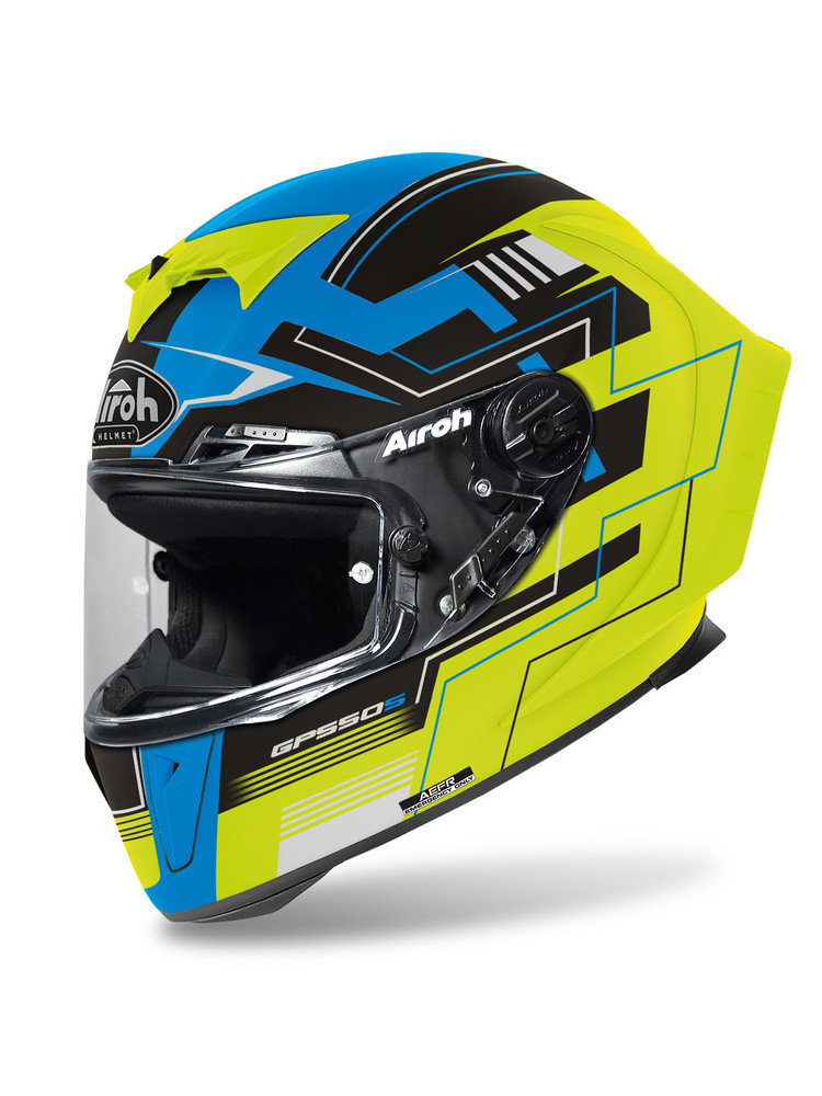 Мотошлем Airoh GP550 S Challenge Yellow/Blue