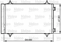 Конденсатор Valeo 814366, кондиционер для CITROËN C8 (EA_, EB_)