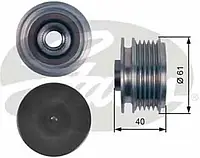 Механизм свободного хода генератора Gates OAP7117 DriveAlign® для HYUNDAI ACCENT III (MC)