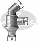 Термостат Gates TH01782, охолоджуюча рідина для BMW 02 (E10)