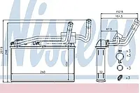 Теплообмінник Nissens 70529, опалення салону для BMW X5 (E70)