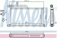 Теплообменник Nissens 70233, отопление салона для AUDI A6 (4F2, C6)