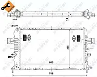 Радиатор охлаждения двигателя OPEL Astra 03/2004> (пр-во NRF)