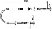 Трос Bosch 1987477959 BC793, стояночная тормозная система для AUDI A6 (4B2, C5)