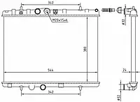 Радиатор NRF 58226A, охлаждение двигателя Economy Class для CITROËN C2 (JM_) 1.4 HDi