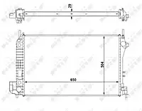 Радиатор охлаждения двигателя OPEL VECTRA C (02-) 2.2i AT (пр-во NRF)