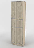 Современный шкаф пенал с полками ШС-604 Тиса Мебель для дома, офисов и учебных кабинетов