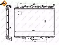 Радиатор NRF 58352, охлаждение двигателя EASY FIT для CITROËN C5 I (DC_)