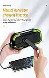 Динамо зарядка Powerbank радіо ліхтарик, фото 4