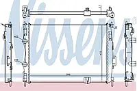 Радиатор охлождения NISSAN QASHQAI (J10) (07-) (пр-во Nissens)