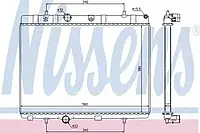 Радиатор охлаждения PEUGEOT 208 (12-)/CITROEN C-ELYSEE (12-) (пр-во Nissens)