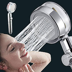 Душова лійка з унікальним малюнком води Turbocharged shower з турбонадувом 360 градусів верхній душ у ванну