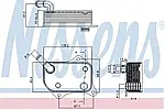 Радіатор масляний AUDI A6 (C5)/ VW PASSAT B5 (пр-во Nissens)