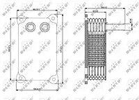 Радиатор масляный FORD Transit 01/2000-03/2006 (пр-во NRF)