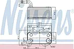 Радіатор масляний VOLKSWAGEN PASSAT B6 (3C2, 3C5) (05-) (пр-во Nissens)