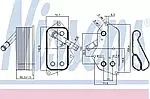 Радіатор масляний BMW (пр-во Nissens)