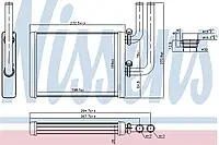 Радиатор отопителя MITSUBISHI LANCER, OUTLANDER (пр-во Nissens)