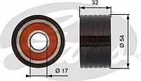 Паразитный / Ведущий ролик Gates T42166, зубчатый ремень PowerGrip® для OPEL VIVARO c бортовой