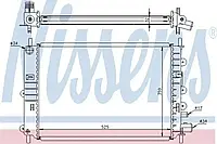 Радиатор охлаждения FORD ESCORT V-VI (90-) 1,4-2,0i (пр-во Nissens)