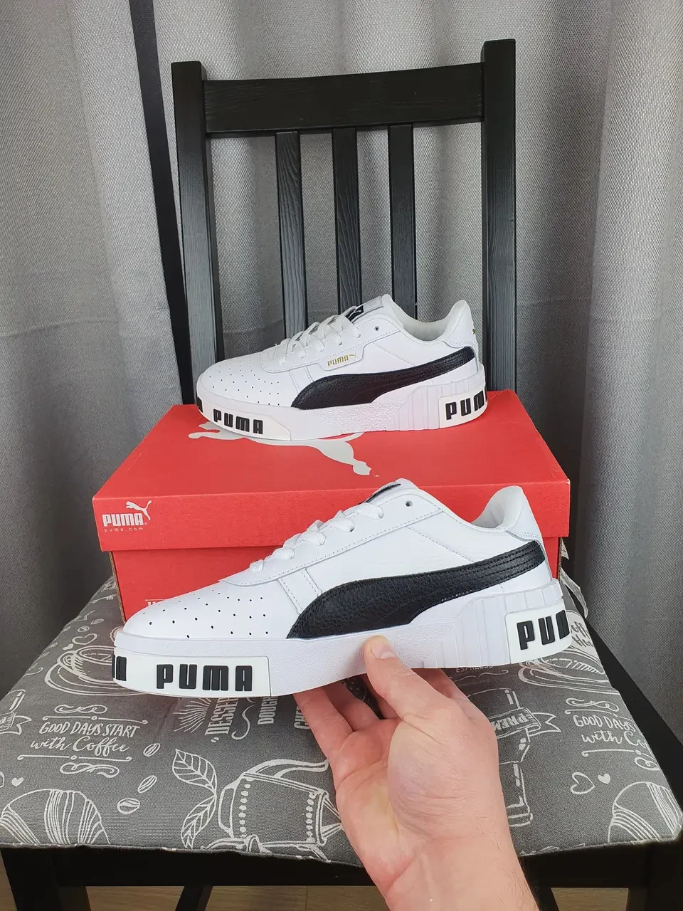 Puma cali bold clearance white