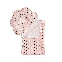 Муслиновый плед и подушка ортопедическая для малыша Twins маршмелоу, 110х80 см., розовый