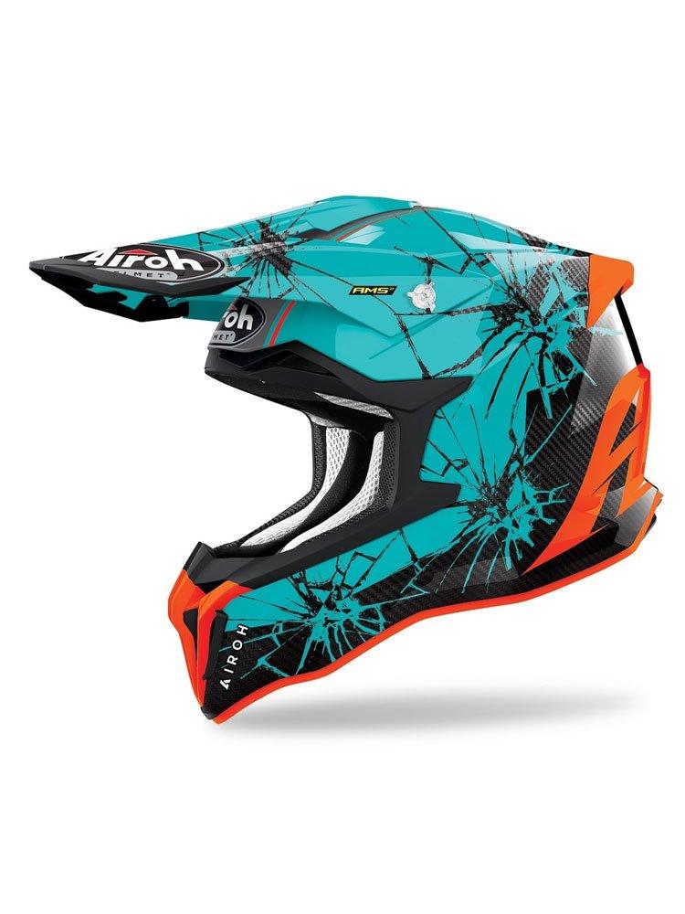 Мотошолом Airoh Stracker Crack Blue/Black