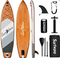 Доска SUP Surfwave grey серый 11