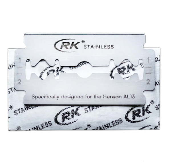 RK Shaving Stainless DE Safety Razor Blades, 5 Blades