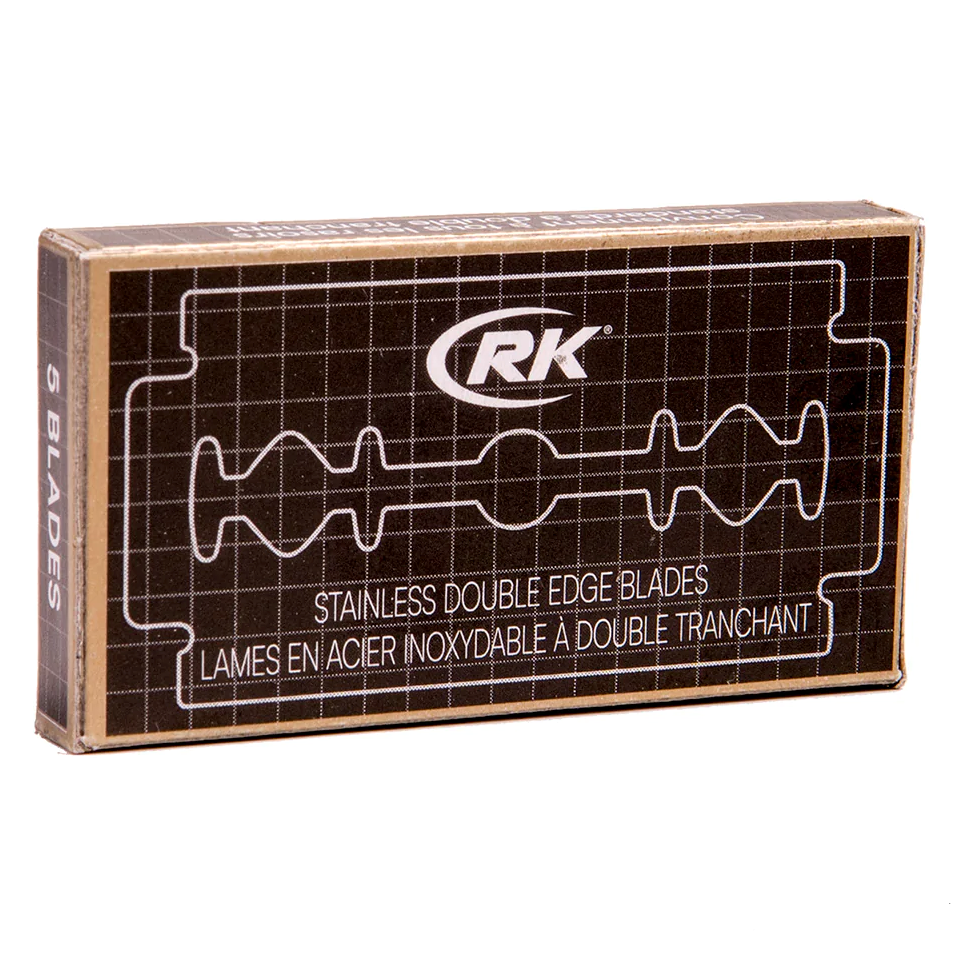 Леза RK Shaving Stainless DE Razor Blades 5 шт