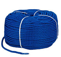 Веревка Polyester 3 strand rope 12mm*200m blue