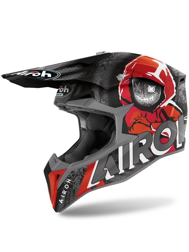 Мотошлем Airoh Wraap Alien Grey/Red
