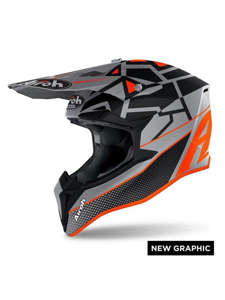 Мотошлем Airoh Wraap Mood Black/Orange