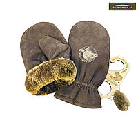 Варежки (рукавицы) зимние с мехом бобра "Acropolis" ЧРЗ-3