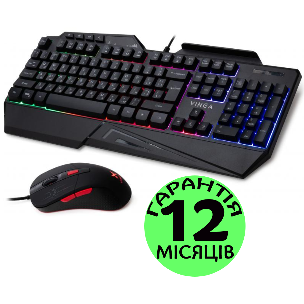 Купить Игровой набор клавиатура и мышь Vinga KBSG559 USB, комплект ...