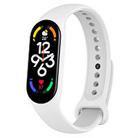 Силіконовий ремінець BeCover для Xiaomi Mi Smart Band 7 White (707486)