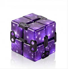 Кубик антистрес Infinity Cube Космічний фіолетовий