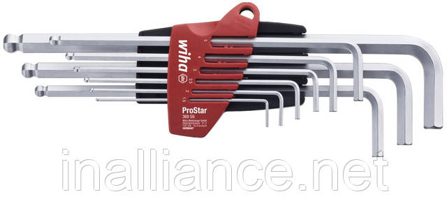 Набір шестигранних штифтових ключів зі сферичною головкою в тримачі ProStar Wiha 07185