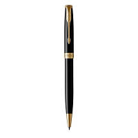 Ручка шариковая Parker SONNET 17 Black Lacquer GT BP (86 032)