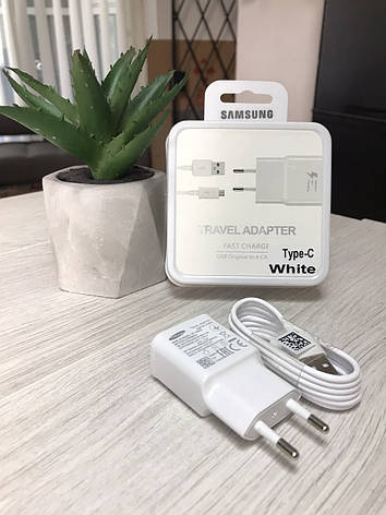 Зарядний пристрій для Samsung Fast Charging Type-C Galaxy s10 S10+, A10, A30, A40, A50 s9 s9+ s8 s8+ Note 8 9 a8, фото 1