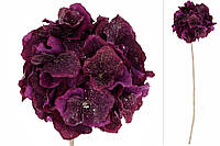 Цветок декоративный с глитером 62см