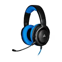 Накладные наушники Corsair HS35 Black Blue проводные с микрофоном