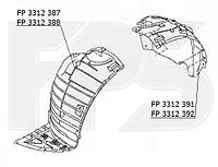 Передний подкрылок правый Infiniti QX50 15-17 (Тайвань) передняя часть