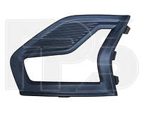 Решетка в бампере правая Ford Fusion/Mondeo 19- (Тайвань) текстура, черная с отверстием П/ТУМ