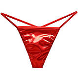 Стринги чоловічі червоні атласні, фото 3