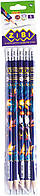 Олівець графітовий EXOTIC HB, з гумкою 10шт.в уп. ZB.2313-5